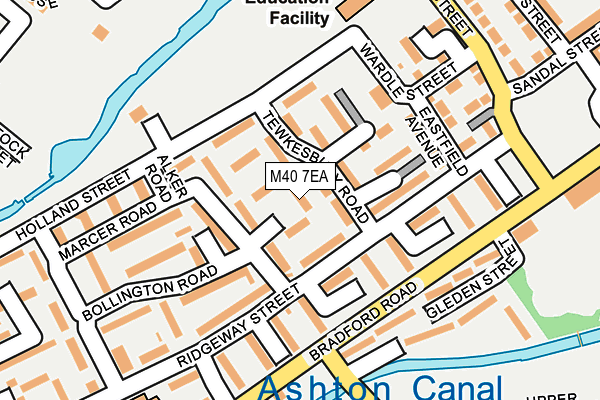 M40 7EA map - OS OpenMap – Local (Ordnance Survey)