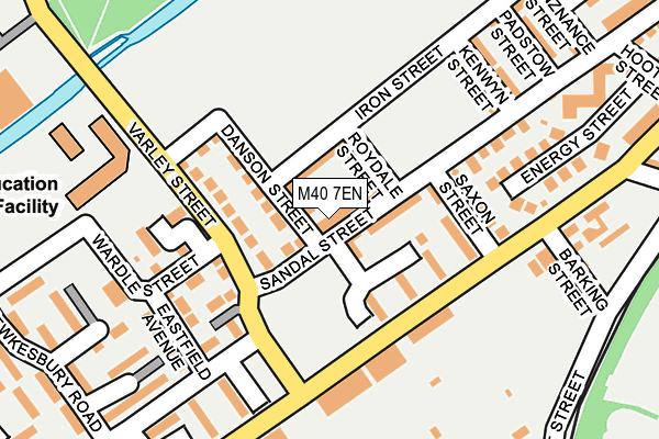 M40 7EN map - OS OpenMap – Local (Ordnance Survey)