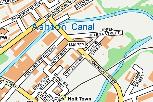 M40 7EP map - OS OpenMap – Local (Ordnance Survey)