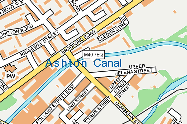 M40 7EQ map - OS OpenMap – Local (Ordnance Survey)