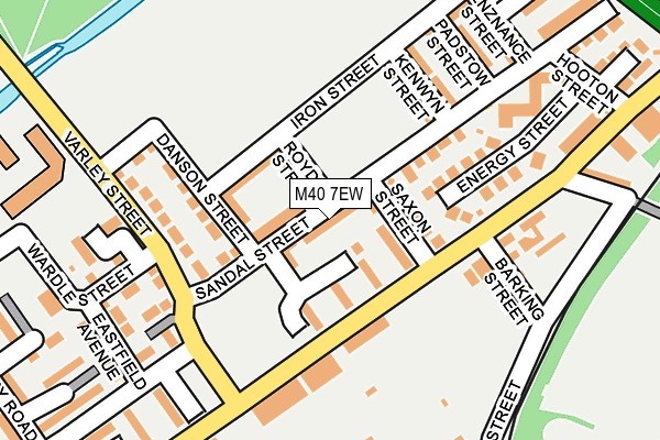 M40 7EW map - OS OpenMap – Local (Ordnance Survey)