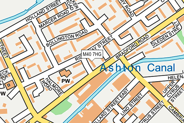 M40 7HG map - OS OpenMap – Local (Ordnance Survey)