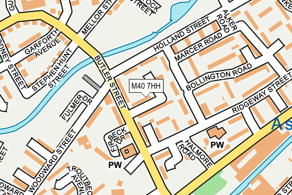 M40 7HH map - OS OpenMap – Local (Ordnance Survey)