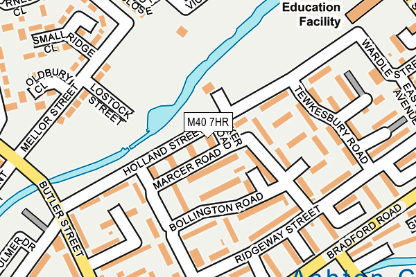 M40 7HR map - OS OpenMap – Local (Ordnance Survey)