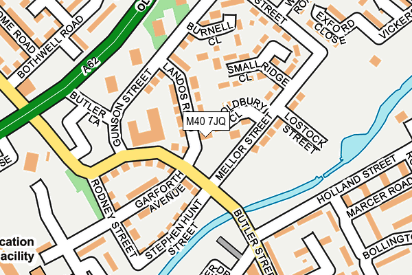 M40 7JQ map - OS OpenMap – Local (Ordnance Survey)