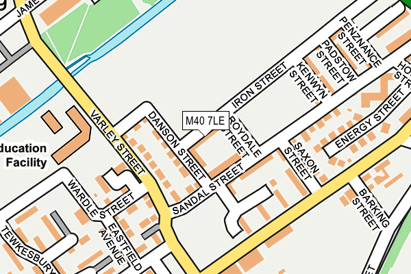 M40 7LE map - OS OpenMap – Local (Ordnance Survey)