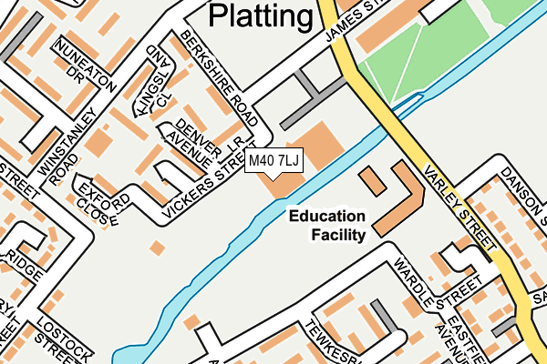 M40 7LJ map - OS OpenMap – Local (Ordnance Survey)