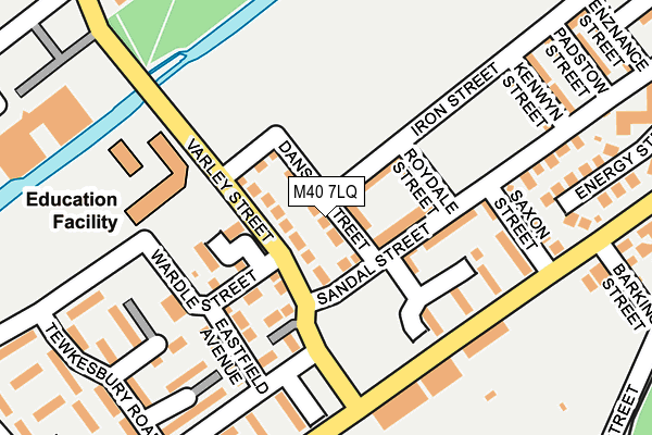 M40 7LQ map - OS OpenMap – Local (Ordnance Survey)