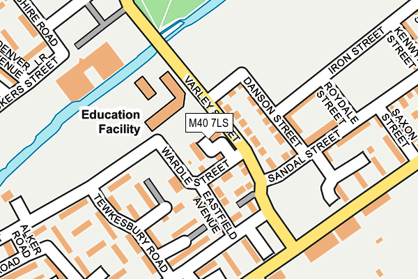 M40 7LS map - OS OpenMap – Local (Ordnance Survey)