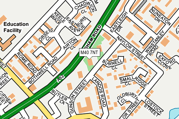 M40 7NT map - OS OpenMap – Local (Ordnance Survey)
