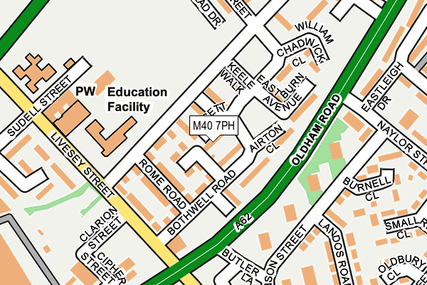 M40 7PH map - OS OpenMap – Local (Ordnance Survey)