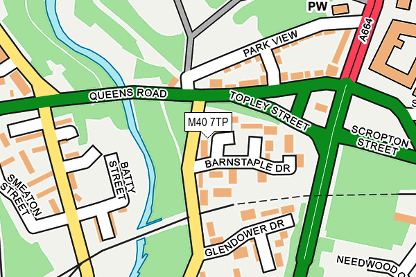 M40 7TP map - OS OpenMap – Local (Ordnance Survey)