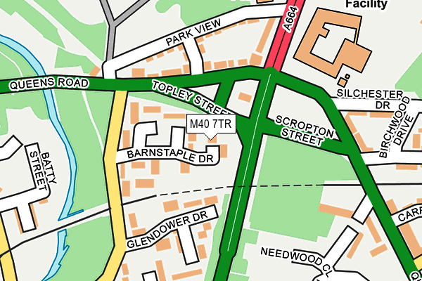 M40 7TR map - OS OpenMap – Local (Ordnance Survey)