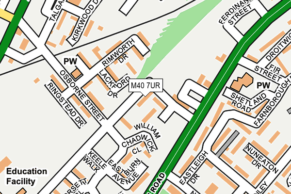 M40 7UR map - OS OpenMap – Local (Ordnance Survey)