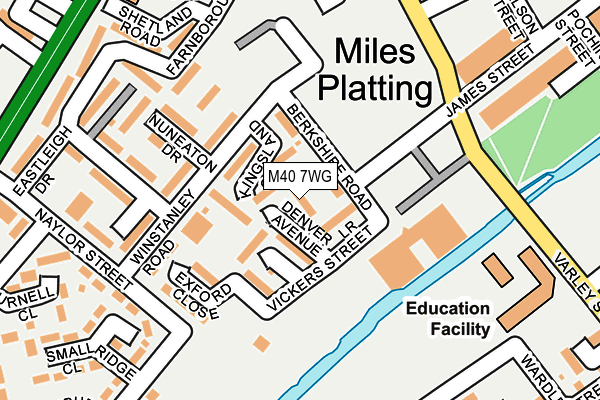 M40 7WG map - OS OpenMap – Local (Ordnance Survey)