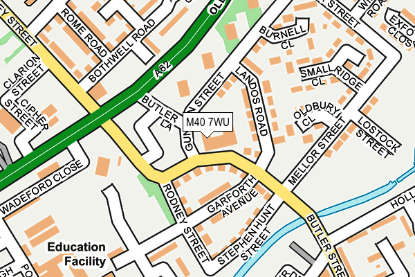 M40 7WU map - OS OpenMap – Local (Ordnance Survey)