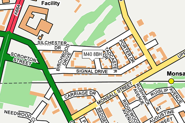 M40 8BH map - OS OpenMap – Local (Ordnance Survey)