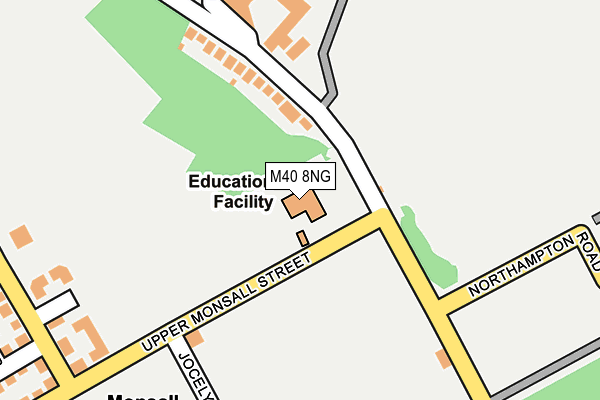 M40 8NG map - OS OpenMap – Local (Ordnance Survey)