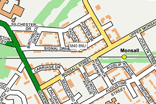 M40 8NU map - OS OpenMap – Local (Ordnance Survey)