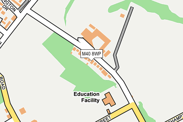 M40 8WP map - OS OpenMap – Local (Ordnance Survey)