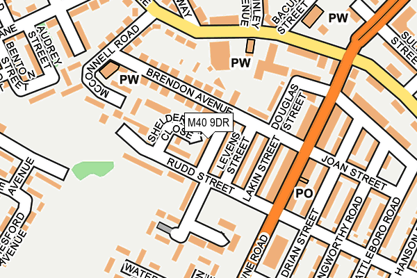 M40 9DR map - OS OpenMap – Local (Ordnance Survey)