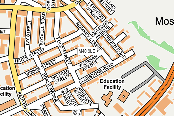 M40 9LE map - OS OpenMap – Local (Ordnance Survey)