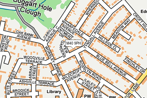 M40 9PH map - OS OpenMap – Local (Ordnance Survey)