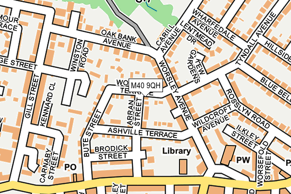 M40 9QH map - OS OpenMap – Local (Ordnance Survey)
