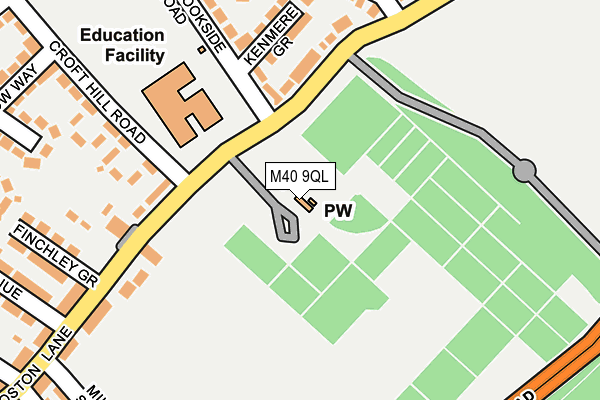 M40 9QL map - OS OpenMap – Local (Ordnance Survey)