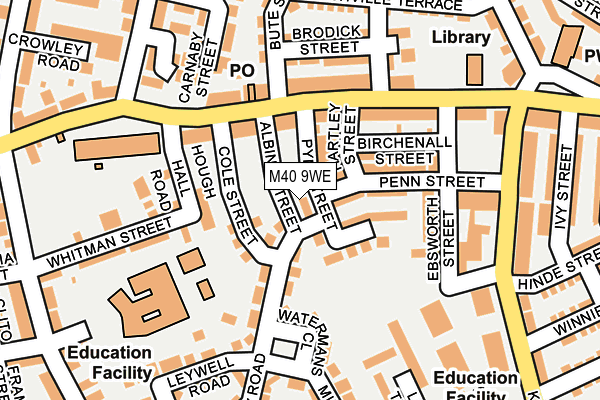 M40 9WE map - OS OpenMap – Local (Ordnance Survey)