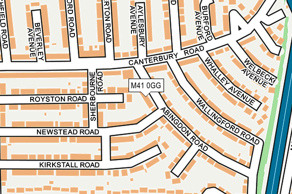 M41 0GG map - OS OpenMap – Local (Ordnance Survey)