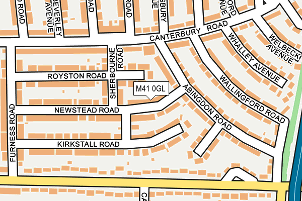 M41 0GL map - OS OpenMap – Local (Ordnance Survey)