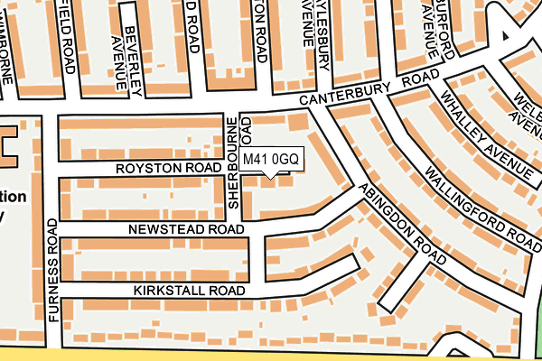 M41 0GQ map - OS OpenMap – Local (Ordnance Survey)