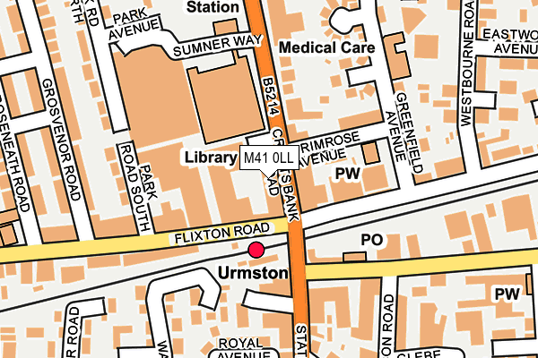 M41 0LL map - OS OpenMap – Local (Ordnance Survey)