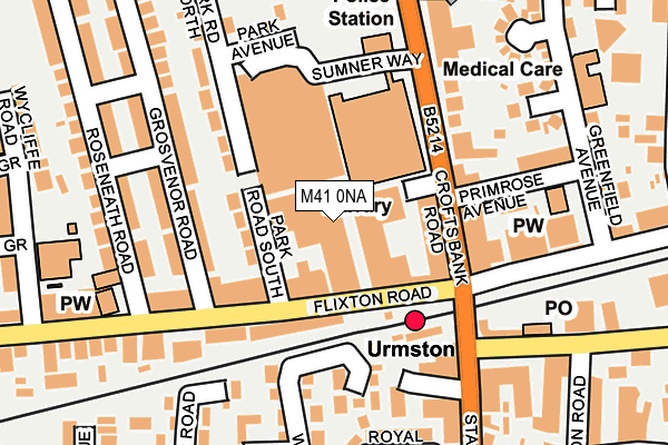 M41 0NA map - OS OpenMap – Local (Ordnance Survey)