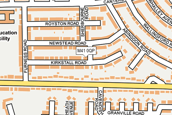 M41 0QP map - OS OpenMap – Local (Ordnance Survey)