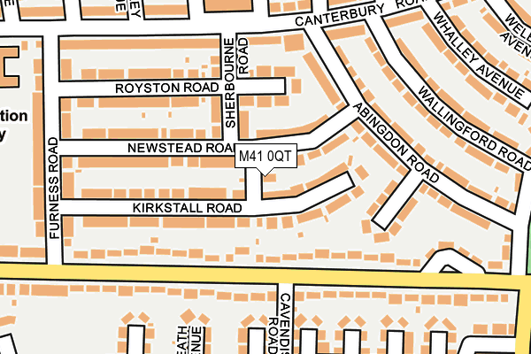 M41 0QT map - OS OpenMap – Local (Ordnance Survey)