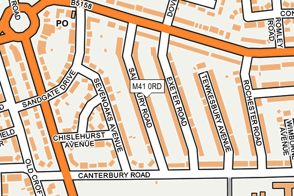 M41 0RD map - OS OpenMap – Local (Ordnance Survey)