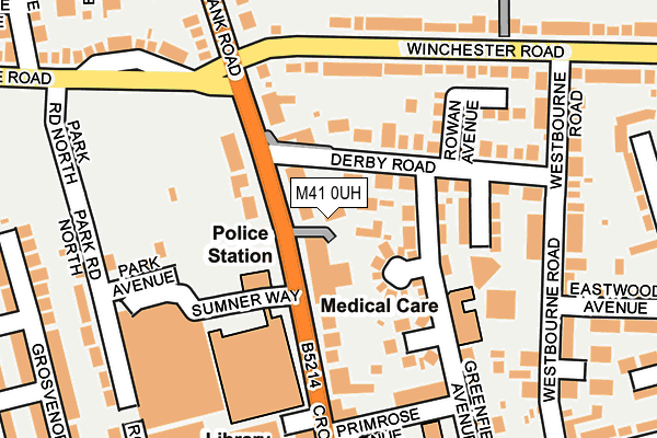 M41 0UH map - OS OpenMap – Local (Ordnance Survey)