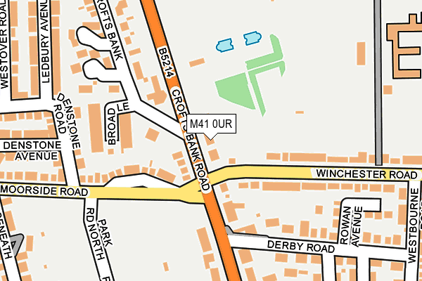 M41 0UR map - OS OpenMap – Local (Ordnance Survey)