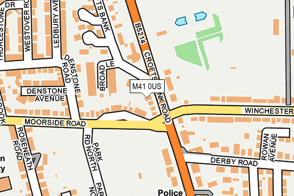 M41 0US map - OS OpenMap – Local (Ordnance Survey)