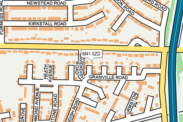 M41 0ZD map - OS OpenMap – Local (Ordnance Survey)