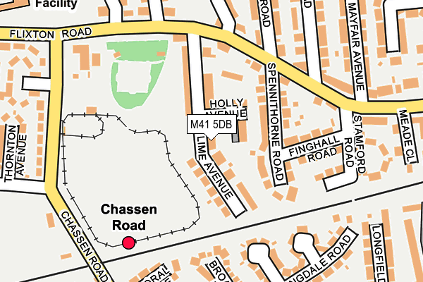 M41 5DB map - OS OpenMap – Local (Ordnance Survey)