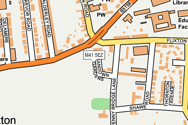 M41 5EZ map - OS OpenMap – Local (Ordnance Survey)