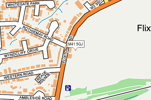 M41 5GJ map - OS OpenMap – Local (Ordnance Survey)