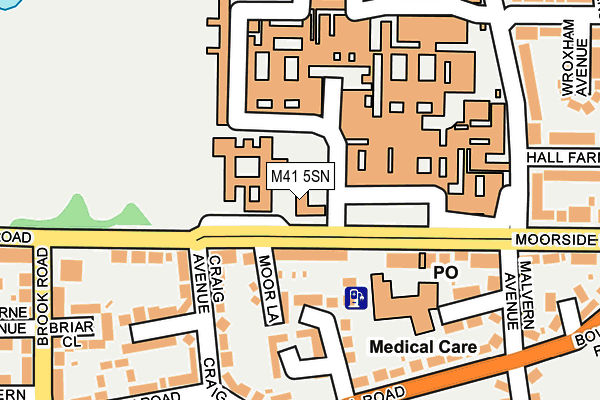 M41 5SN map - OS OpenMap – Local (Ordnance Survey)