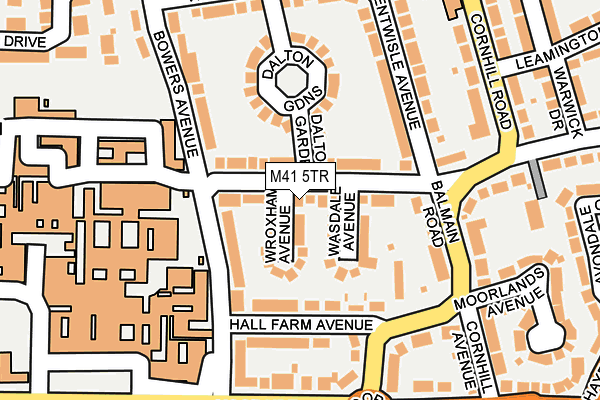 M41 5TR map - OS OpenMap – Local (Ordnance Survey)