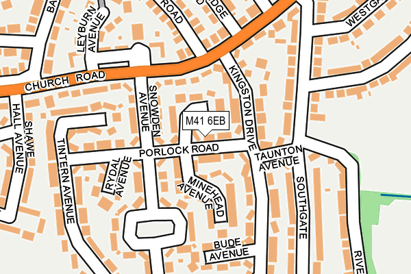 M41 6EB map - OS OpenMap – Local (Ordnance Survey)