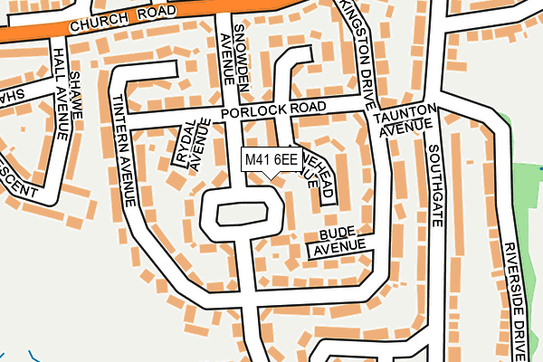M41 6EE map - OS OpenMap – Local (Ordnance Survey)