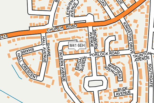 M41 6EH map - OS OpenMap – Local (Ordnance Survey)